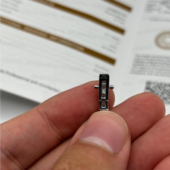 GRA Certified 3mm VVS1 Moissanite D5.50ct Tennis Bracelet 925 Sterling Silver - Picture 6 of 7